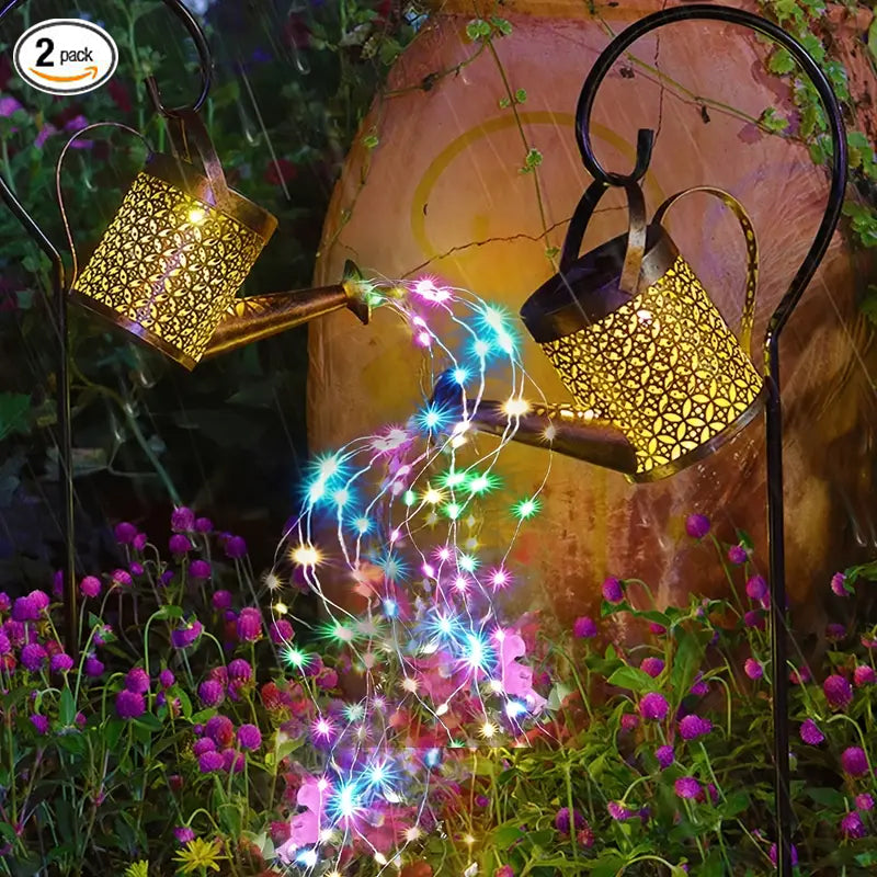 Watering Can Lights Copper Solar Garden Lights