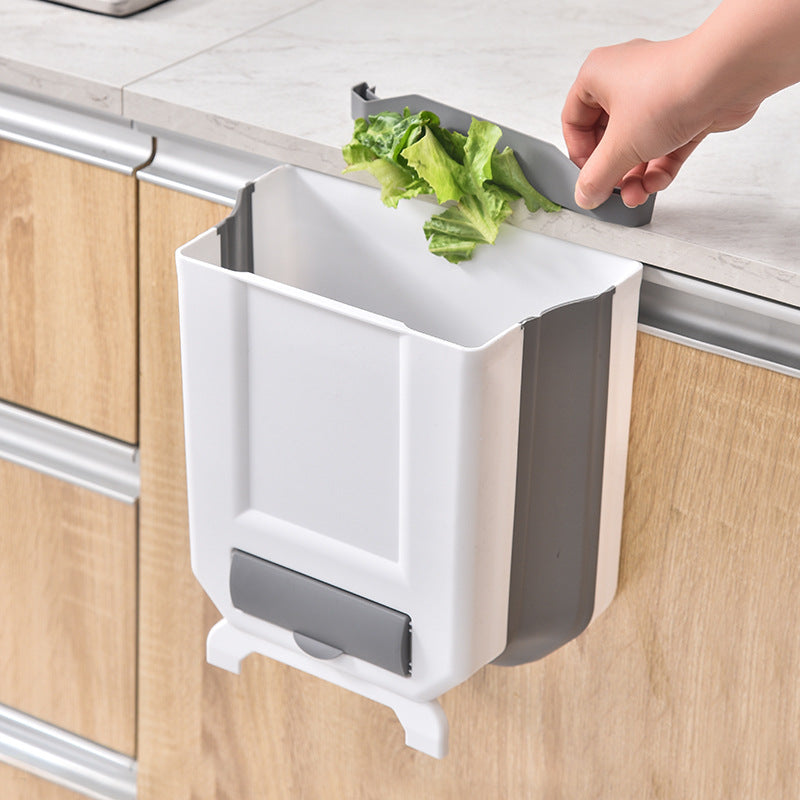 Wall-mounted Foldable Trash Can Household Classification Sundries