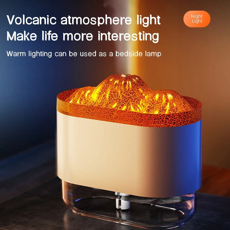 USB Volcano Air Humidifier 300ML Ultrasonic Mist Maker