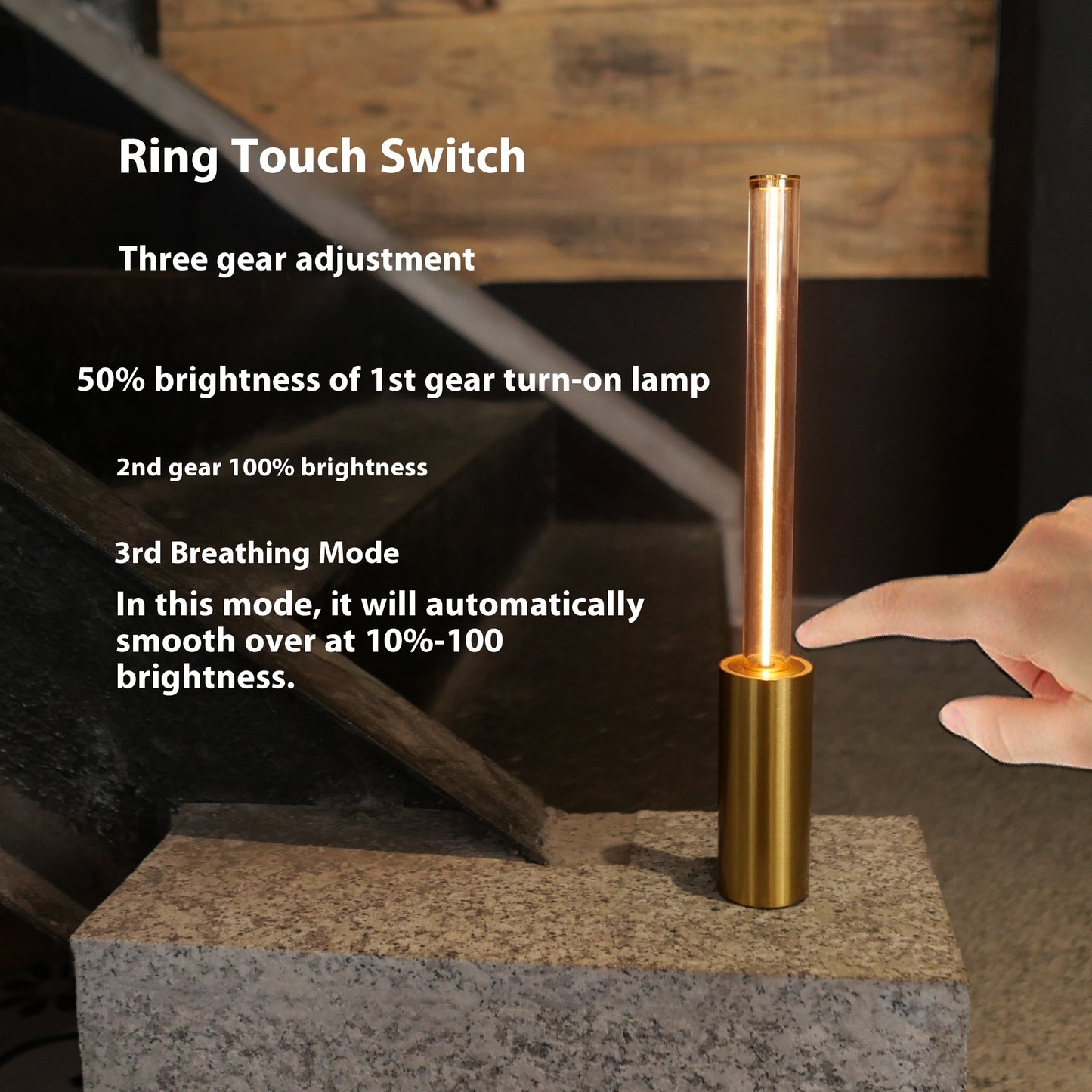 Simple Breathing Ambience Light Bedroom Small Night Lamp