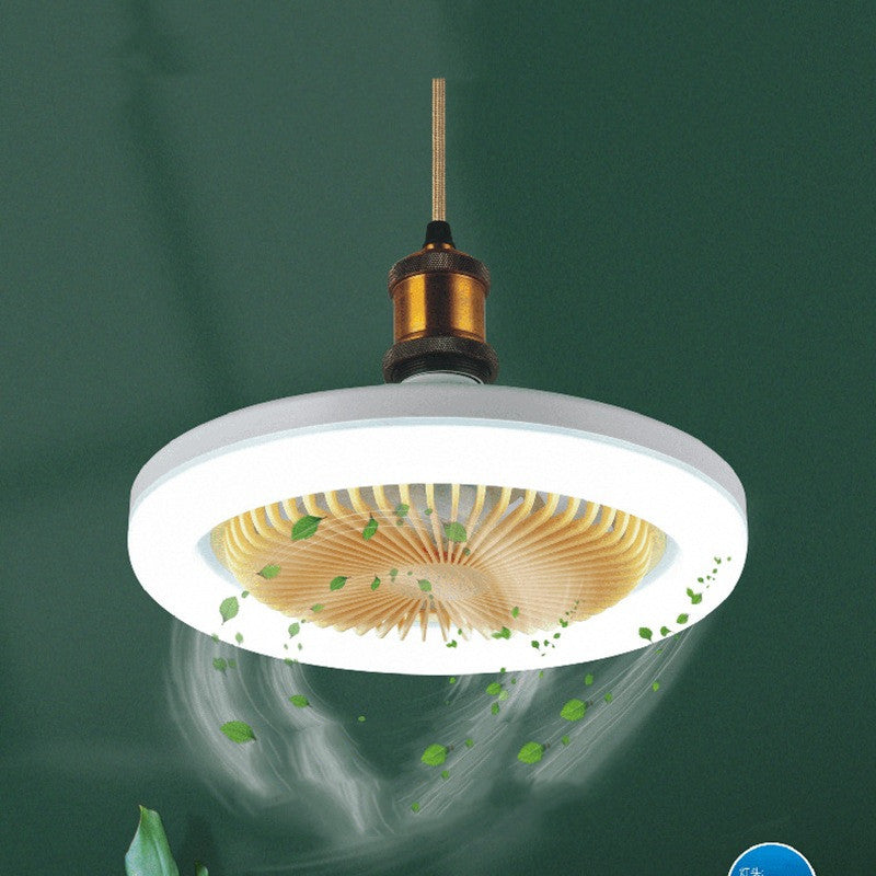 26cm Round Remote Control Ceiling Fan With LED Lamp