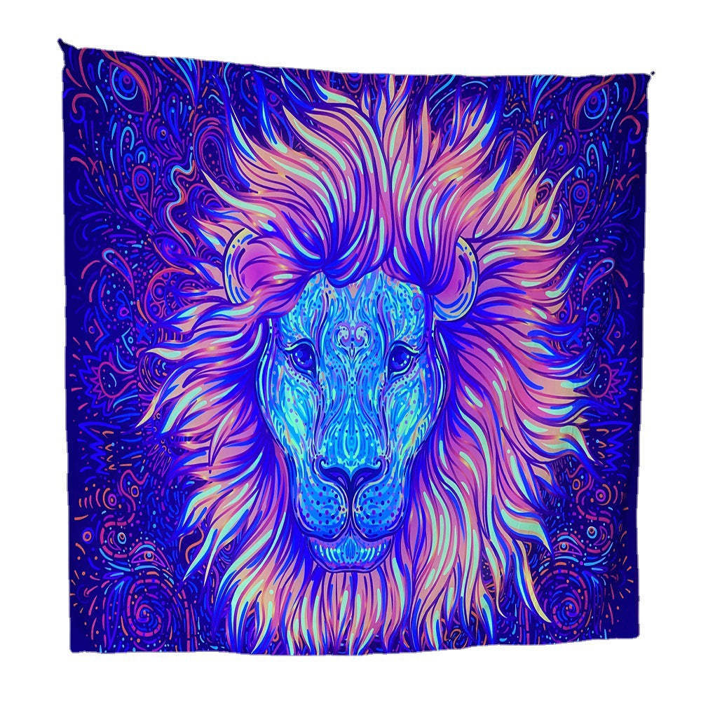 Fluorescent Tapestry UV Fluorescent Tapestry Psychedelic