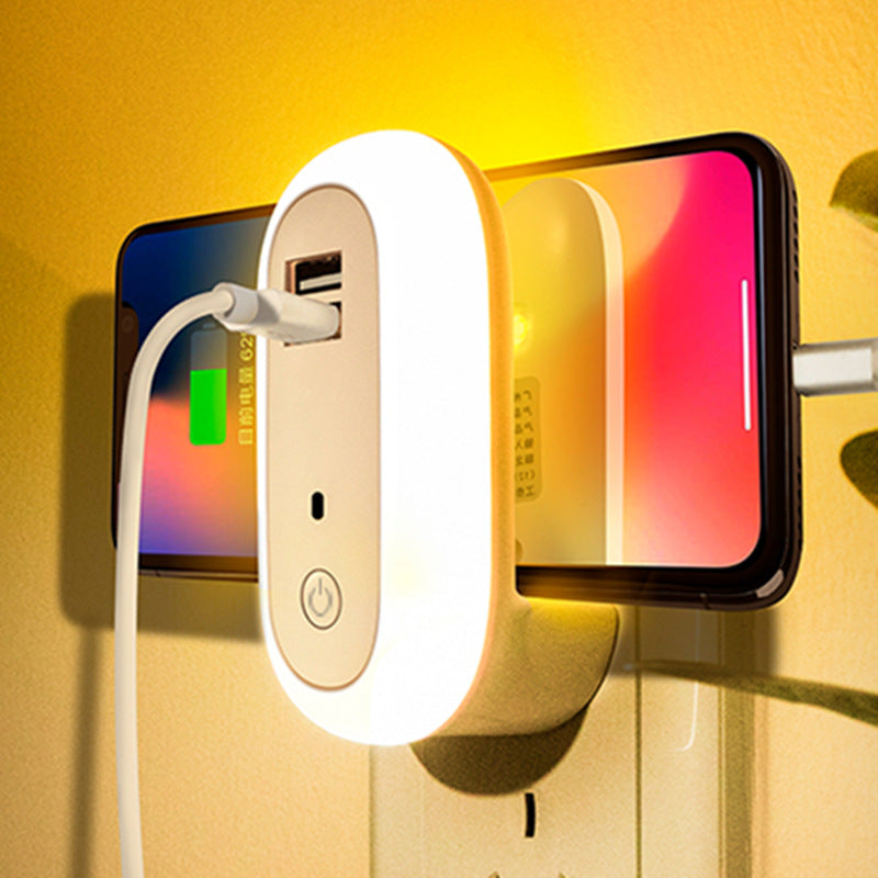 USB Remote Control Wall Lamp Timing Dimming Night Light