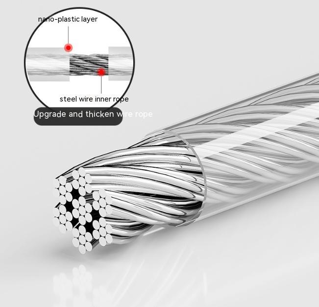 Invisible Retractable Clothesline Indoor Punch-free Bathroom