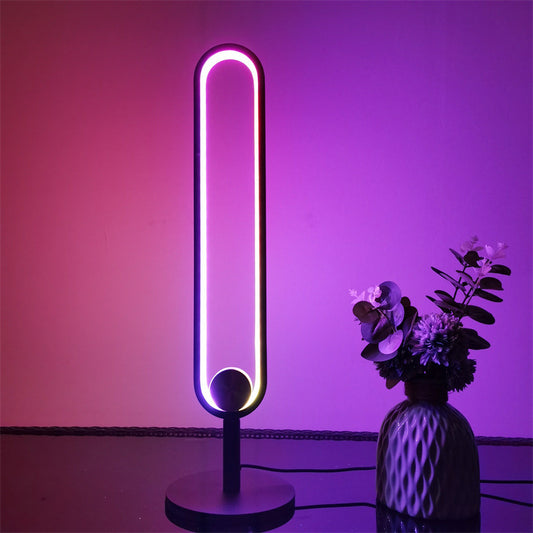 RGB Colorful Bedroom U-shaped Table Lamp