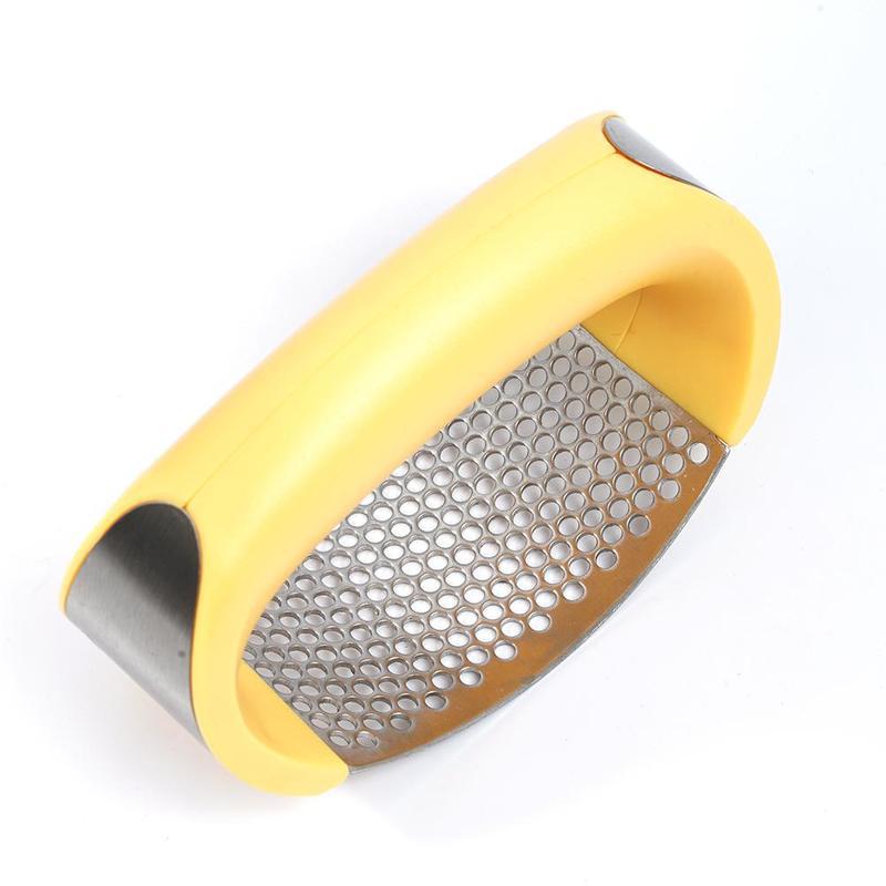 Stainless Steel Garlic Masher Garlic Press Household Manual Curve