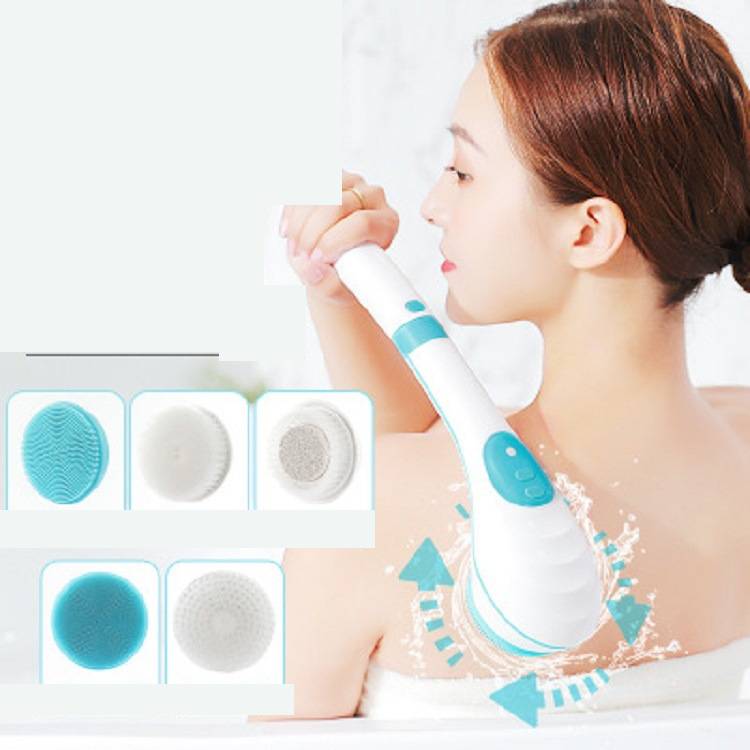 New 5 In 1 Electric Bath Brush Handheld Household Waterproof