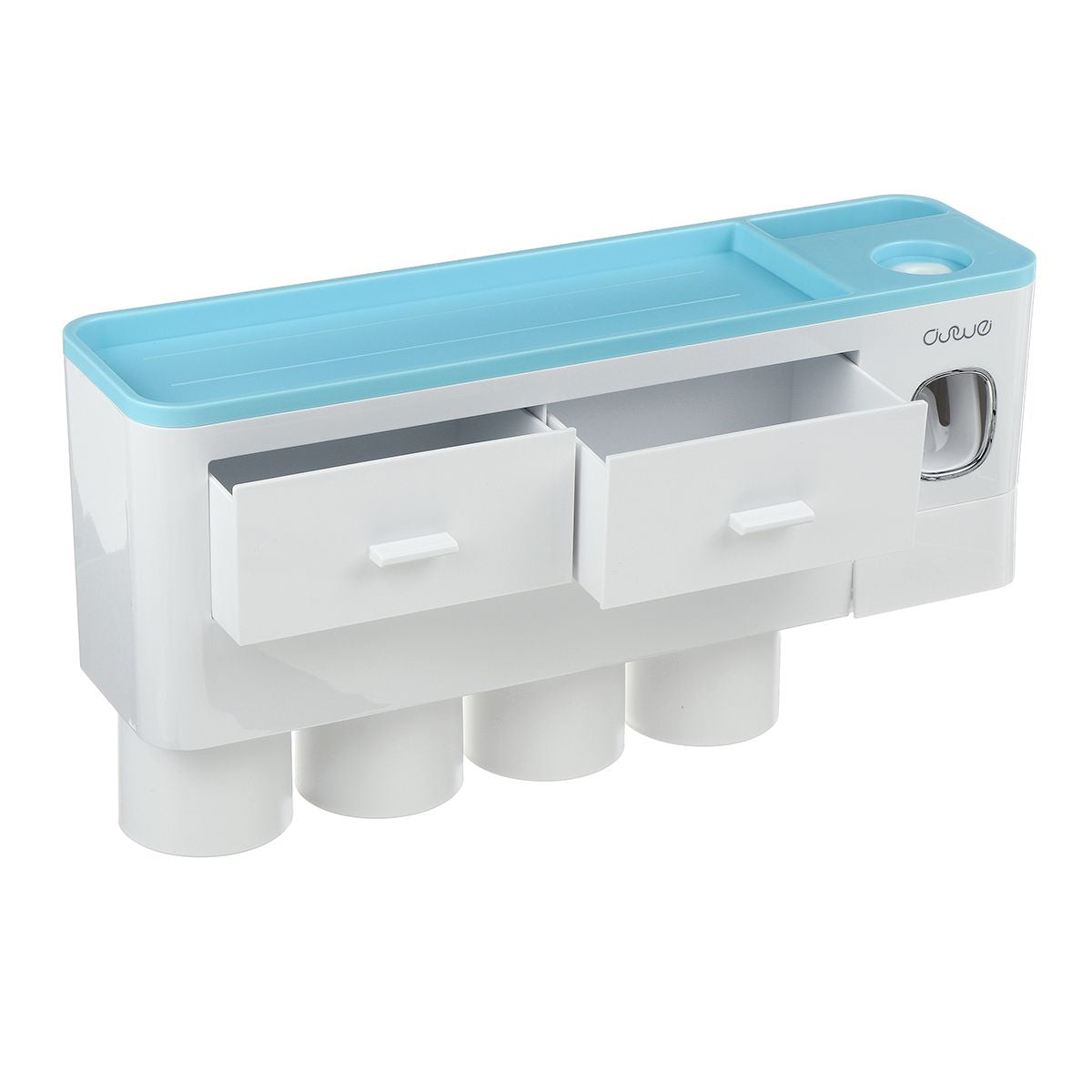 Non-marking Hanging Magnetic Toothbrush Holder Single Drawer