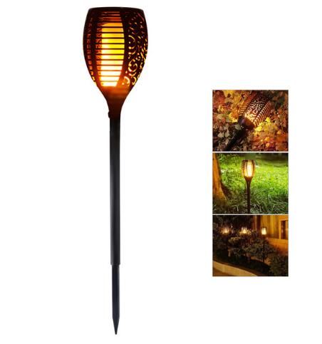 Solar Flame Flickering Garden Led Light Ip65 Outdoor Solar Tiki Torch