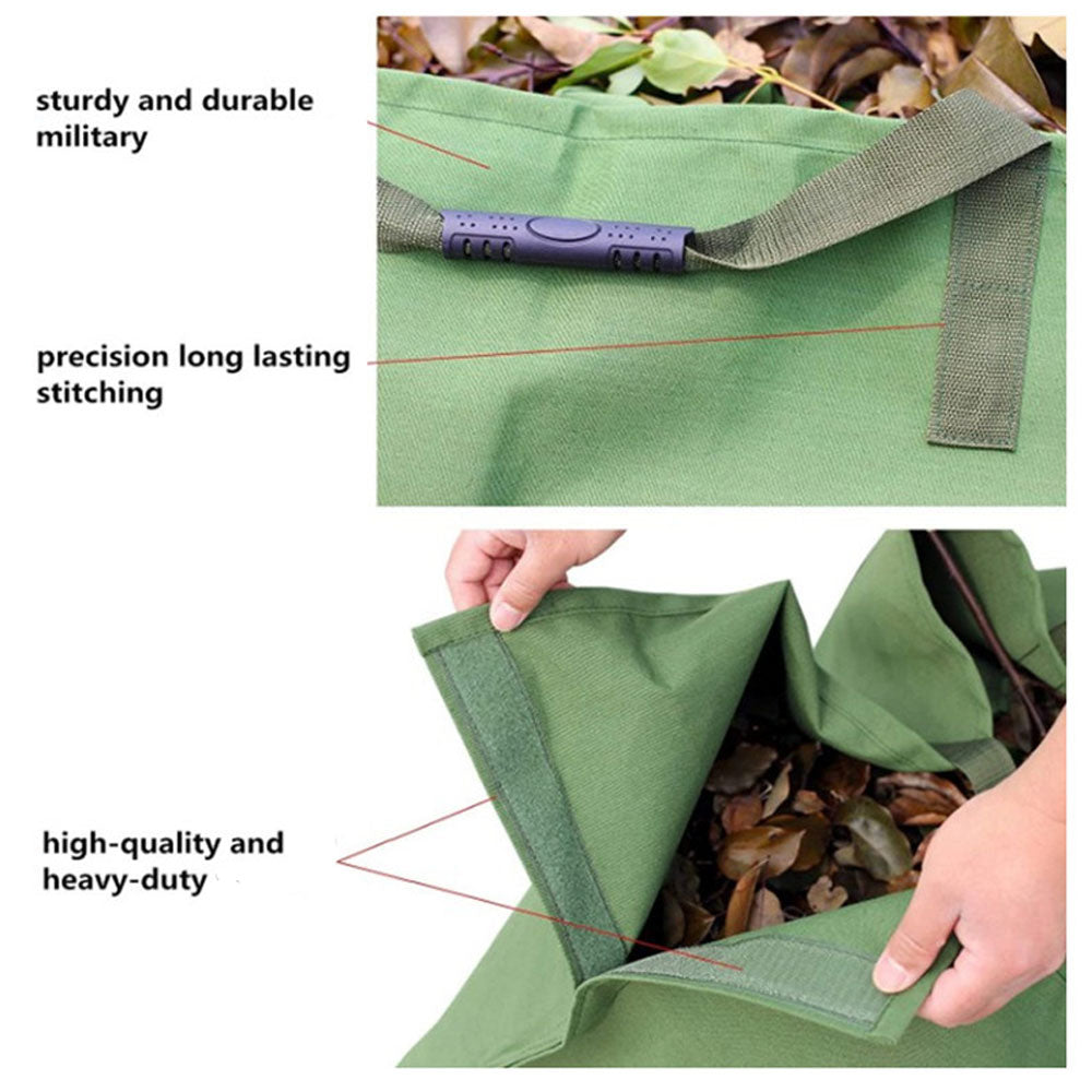 Garden Leaf Storage Outdoor Lawn Yard Waste Tarpaulin Container