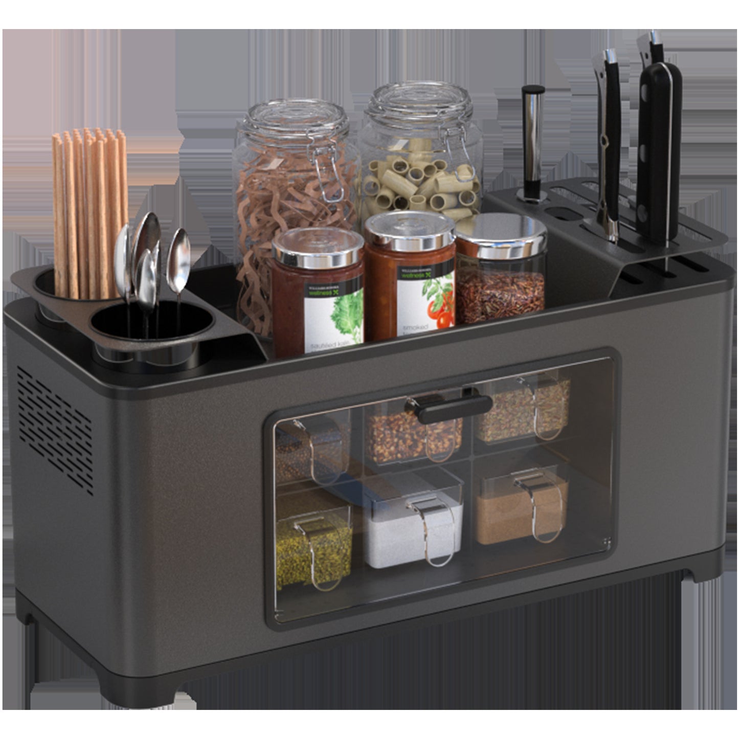 Multifunctional Storage Box For Kitchen Shelf
