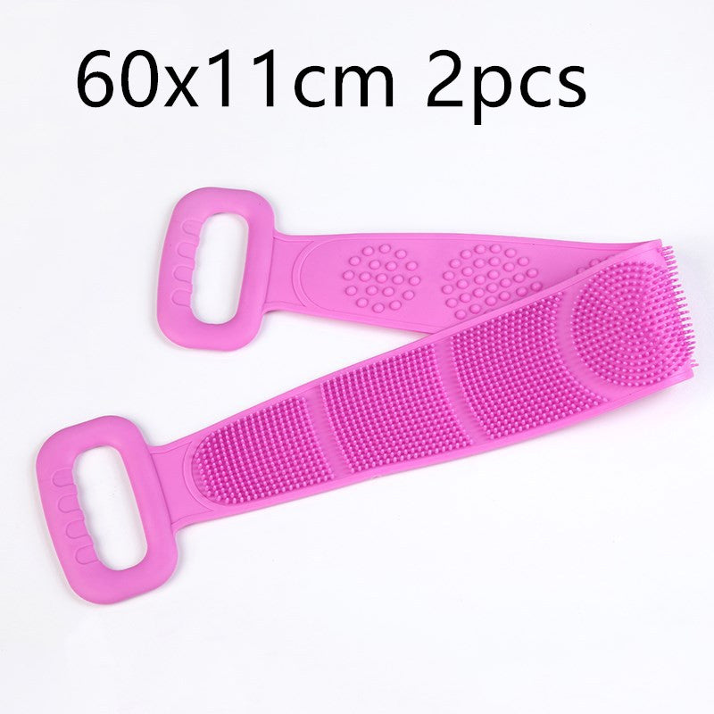 Double-sided silicone rubbing towel for men and women