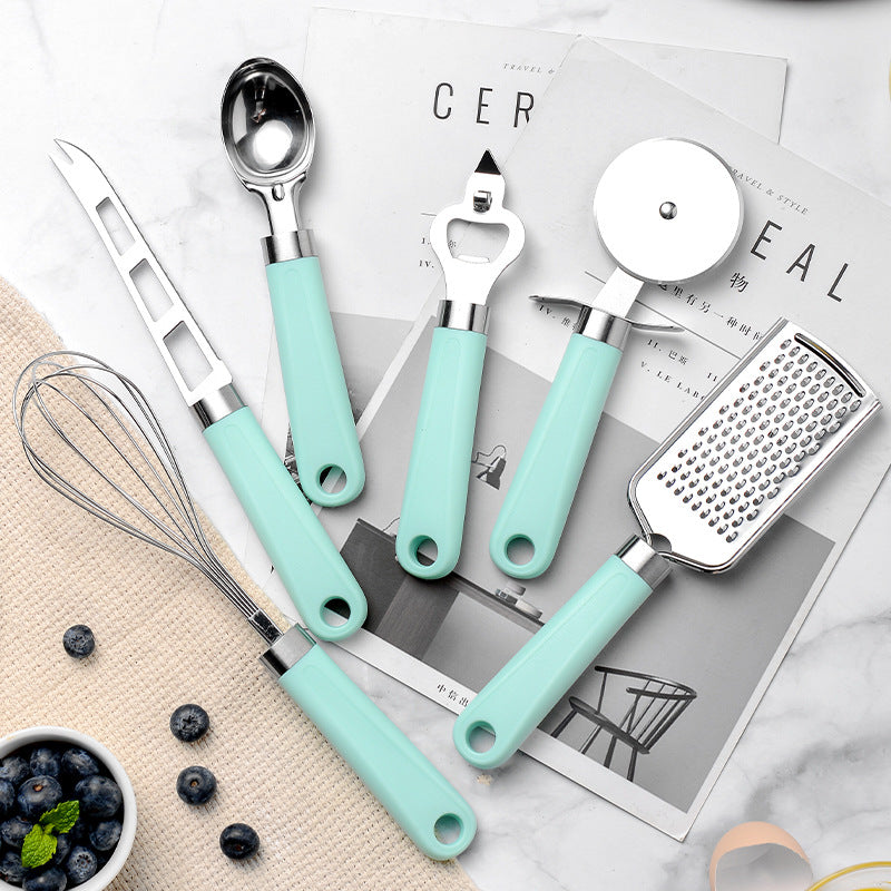 Creative Concave-Convex Plastic Handle Kitchen Gadget Set