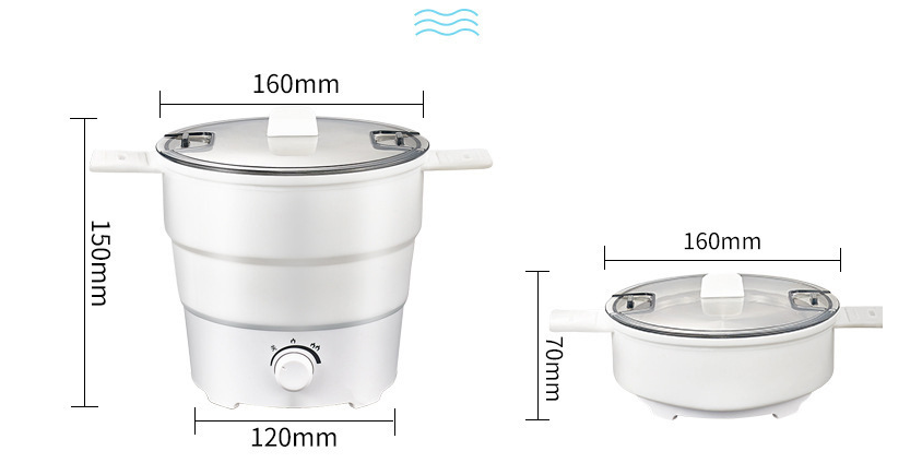 Multifunctional Electric Cooker Mini Noodle Cooker Travel Cooker