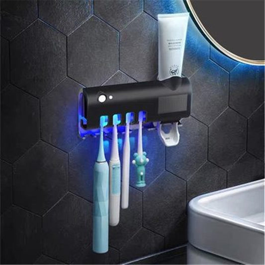 Bathroom Toothbrush Holder With Toothpaste Dispenser Electric Toothbrush