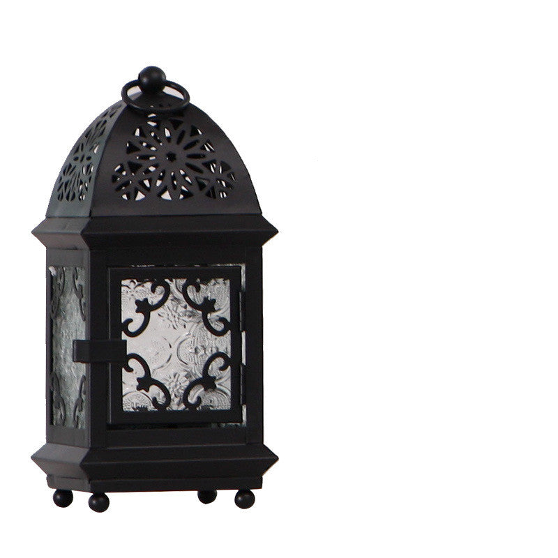 Retro Wrought Iron Candle Holder Home Decoration
