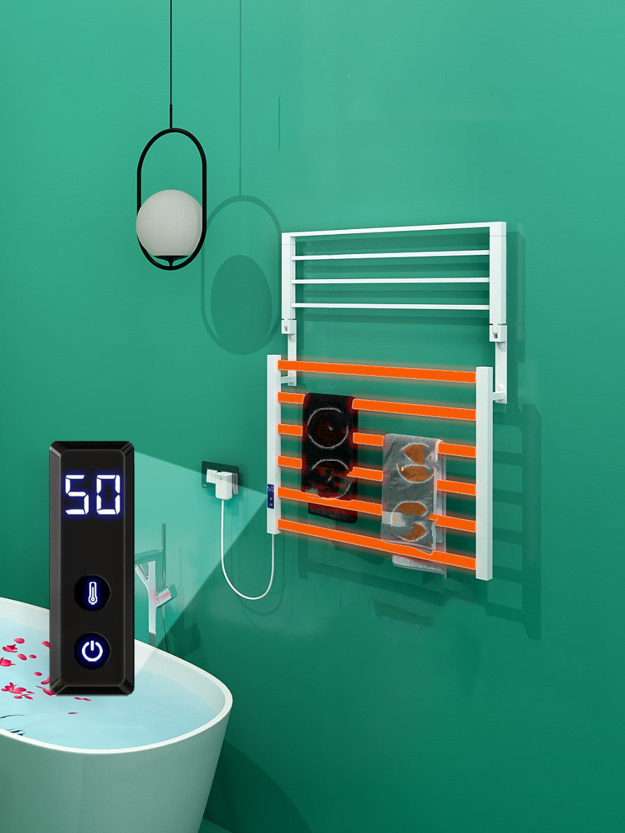 Bathroom Electric Bath Towel Warmer Heating Towel Shelf Rack Towel