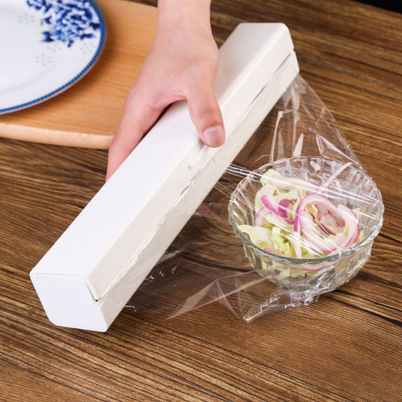 Simple Creative Kitchen Gadget Refrigerator Magnet Cling Film Cutter