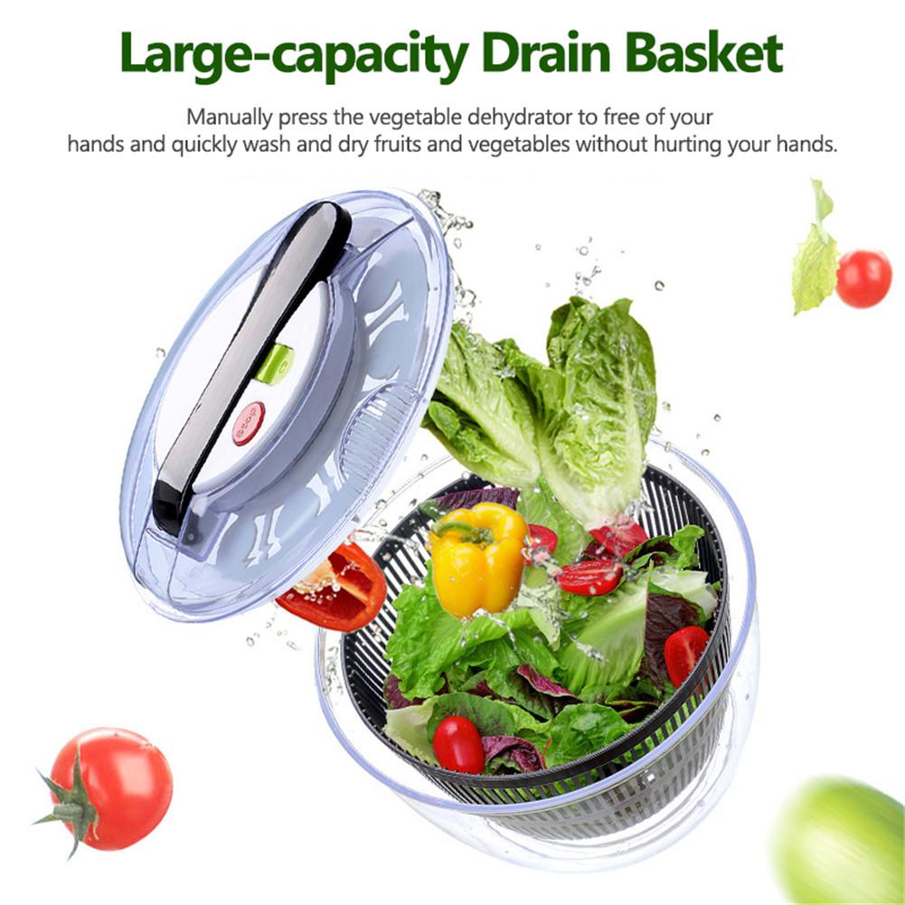 Useful Vegetables Fruits Dryer Salad Spinner Fruit Wash Clean Basket