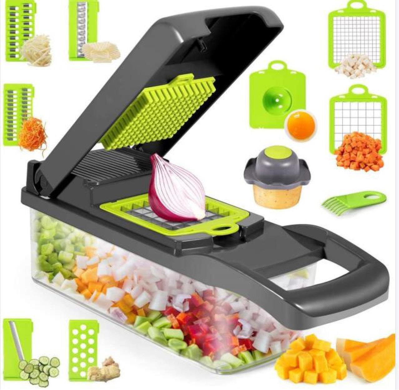 12 in 1 Manual Vegetable Chopper Kitchen Gadgets Food Chopper