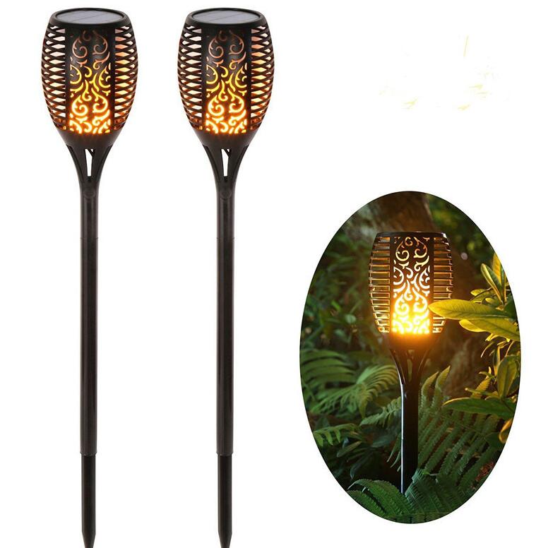 Solar Flame Flickering Garden Led Light Ip65 Outdoor Solar Tiki Torch