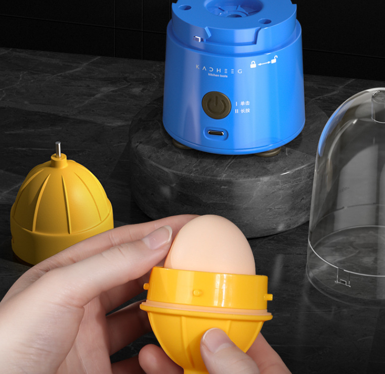 Kitchen Electric Egg Spinner Fell Wagged Pull Gold Automatic Protein Egg Yolk Beater
