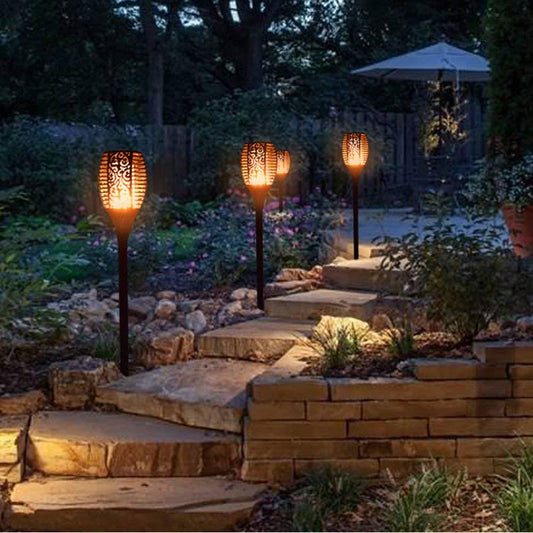 LED Waterproof  Solar Torch Light Lamp Outdoor Landscape Decoration