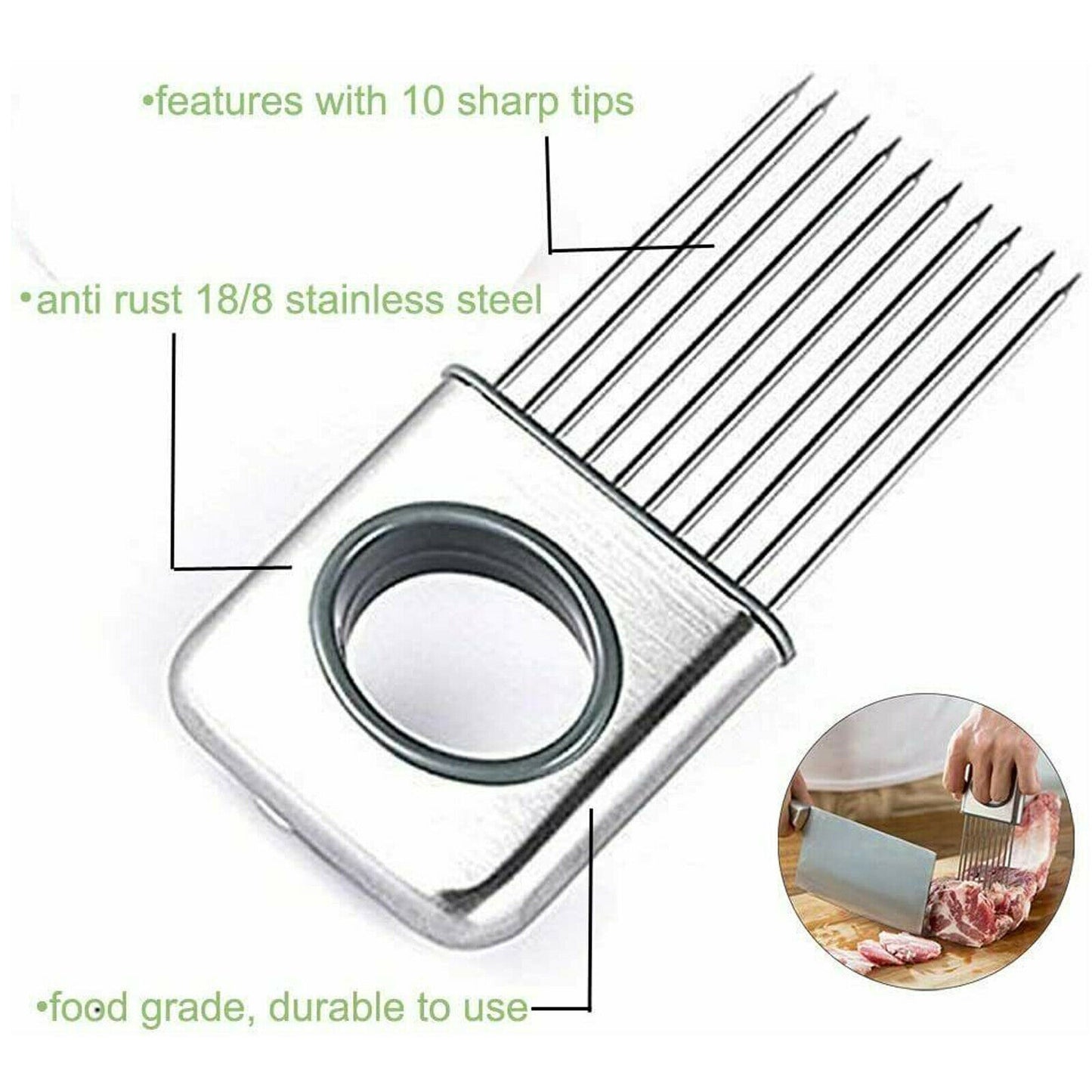 Onion Holder Slicer Vegetable tools Tomato Cutter Stainless Steel