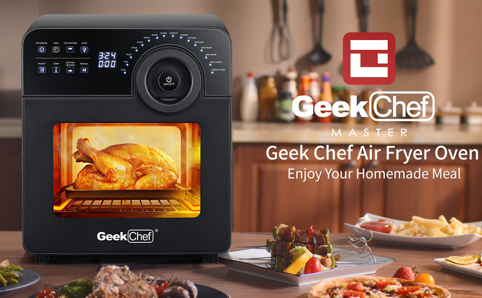 GRILL Reinigung Geek Chef Air Fryer Oven Toaster 4 Slice Toaster