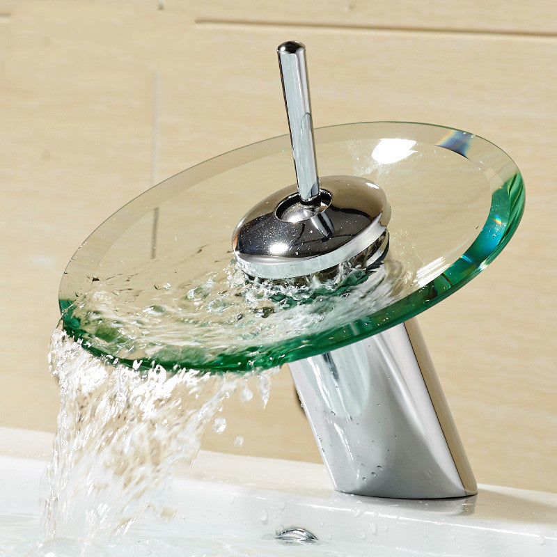 Hardware Bathroom Hot And Cold Waterfall Faucet Household