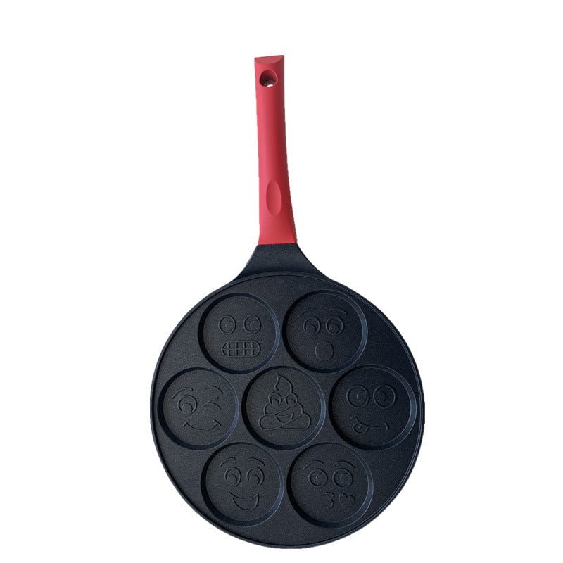 Aluminum Alloy Frying Pan Non-stick  Seven-hole Breakfast pan