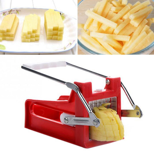 2 Blades Potato Cutter Chopper Stainless French Fries Slicer