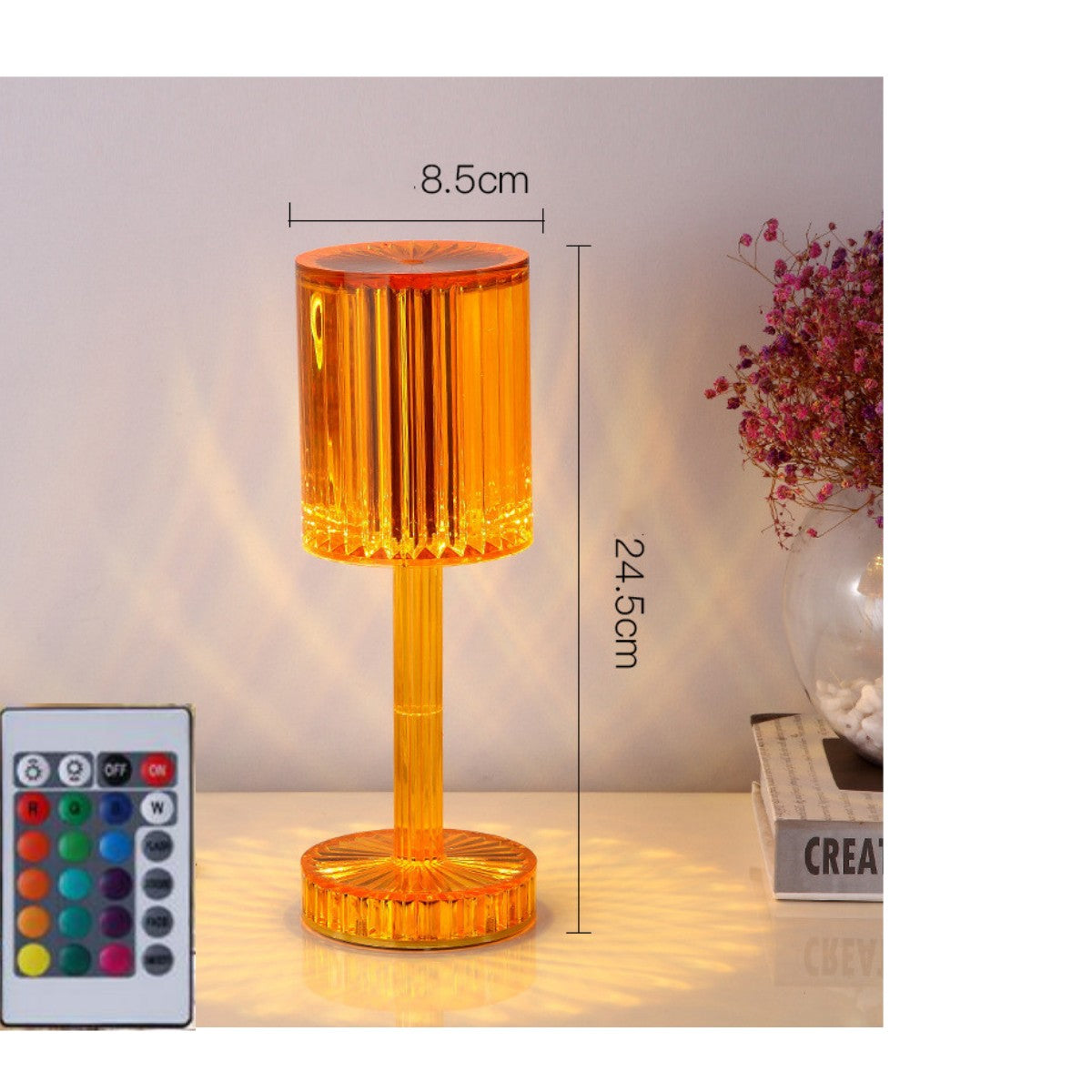 New Crystal Table Lamp Hotel Decoration Diamond Romantic Warm Led For Home Decor Romantic Gift Night Light