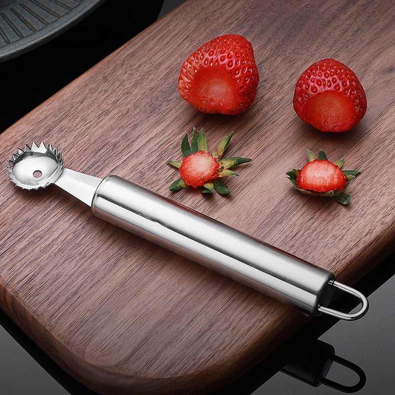 Stainless Steel Strawberry Stem Remover Creative Kitchen Gadgets