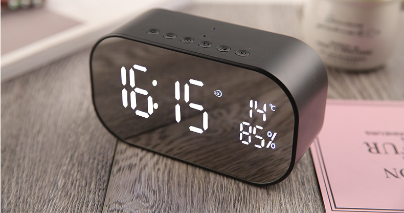 Wireless Bluetooth Low - tone Speaker With Alarm Clock