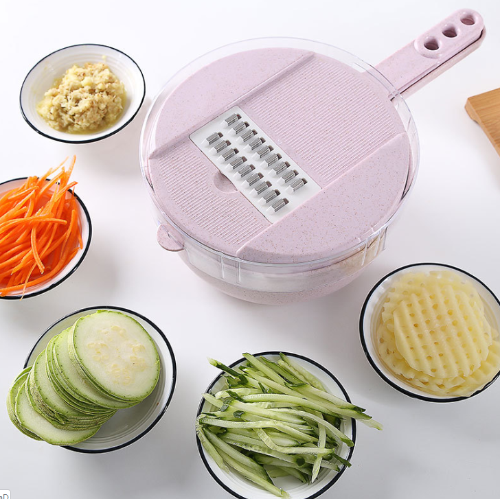 8 in 1 Slicer Vegetable Slicer Potato Peeler Grater With Strainer