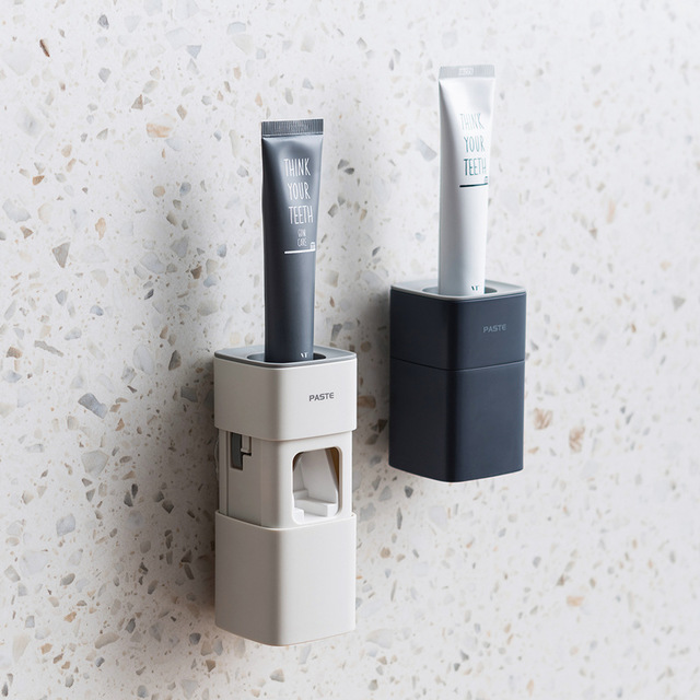 Wall Mounted Automatic Toothpaste Squeezer Self-adhesive Punch-free