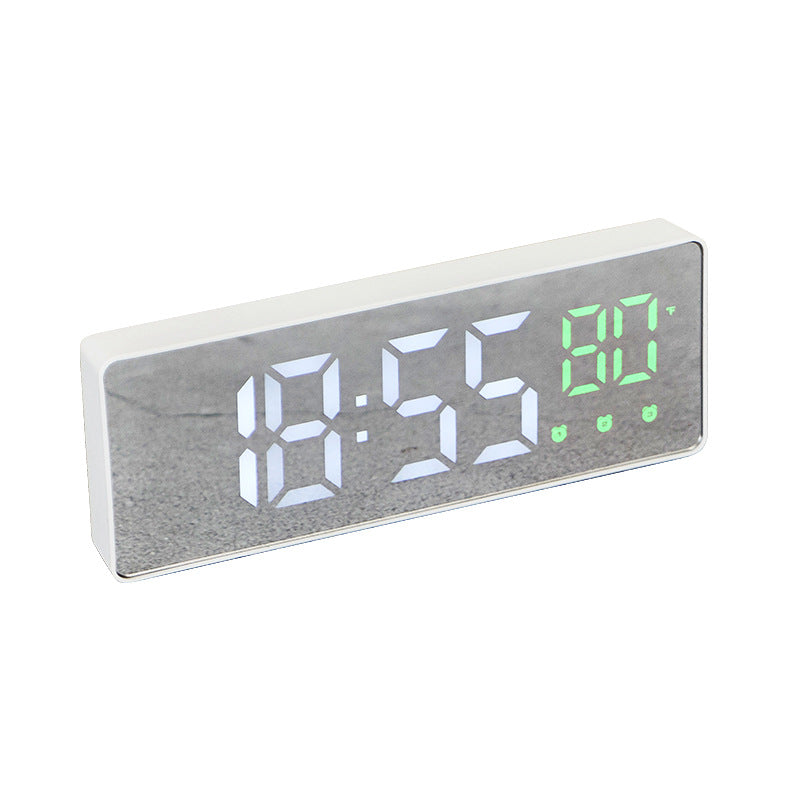 Korean Style Simple Living Room Wall Clock With Temperature Clock Bedside