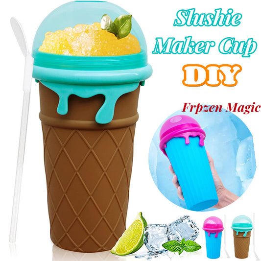 Summer Squeeze Homemade Ice Cream Quick-Frozen Smoothie Slushy Maker