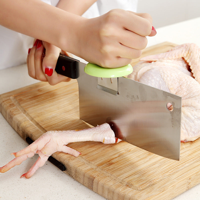 Creative Kitchen Gadgets Stainless Steel Vegetable Cutting Booster Knife Holder