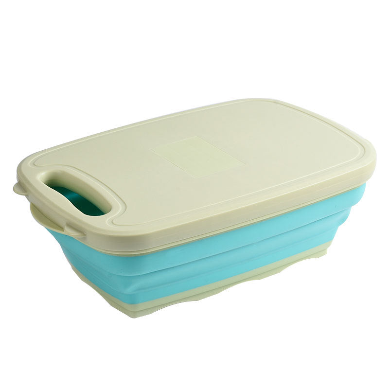 Anti-Overflow Groove Kitchen Chopping Board 9 in 1 Foldable Drainage