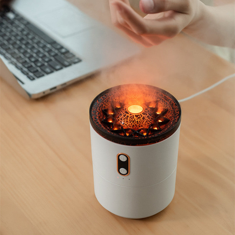 Volcanic Flame Aroma Essential Oil Diffuser USB Portable Jellyfish Fragrance