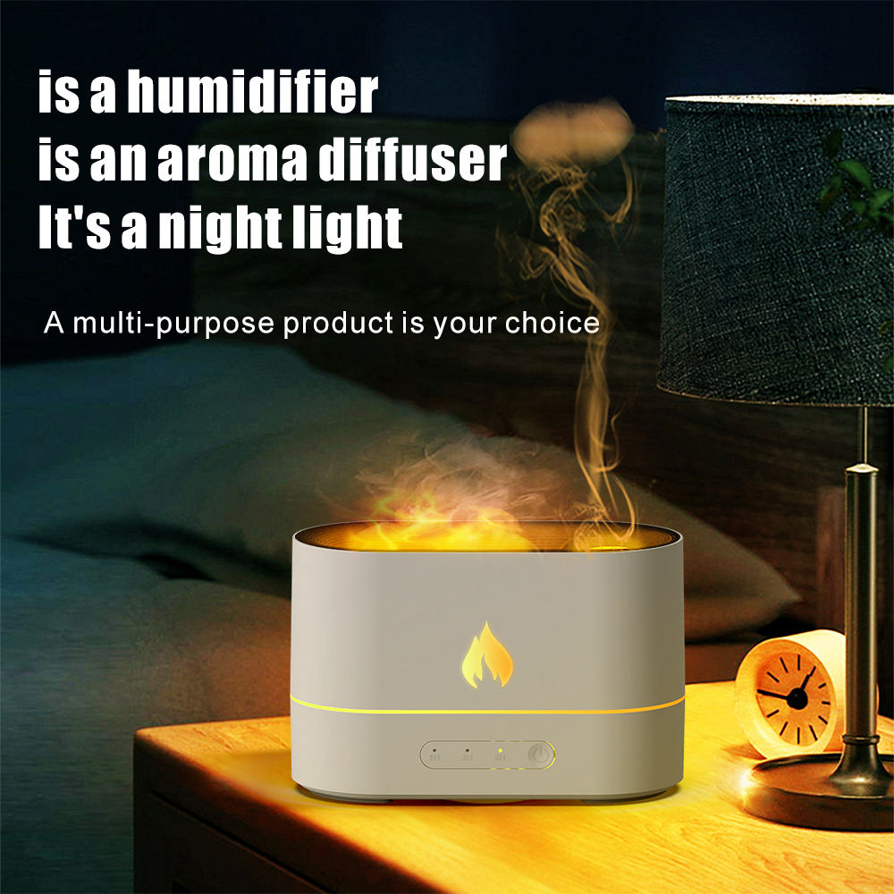 250ML Simulation Flame Jellyfish Air Humidifiers Fragrance Aromatherapy