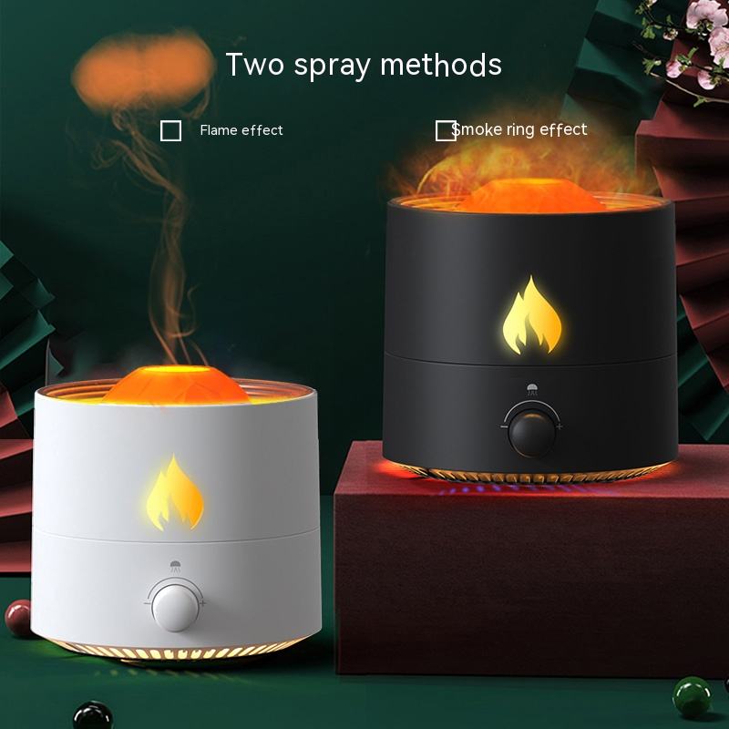 Office Custom Flame Night Light Aroma Diffuser Fragrance