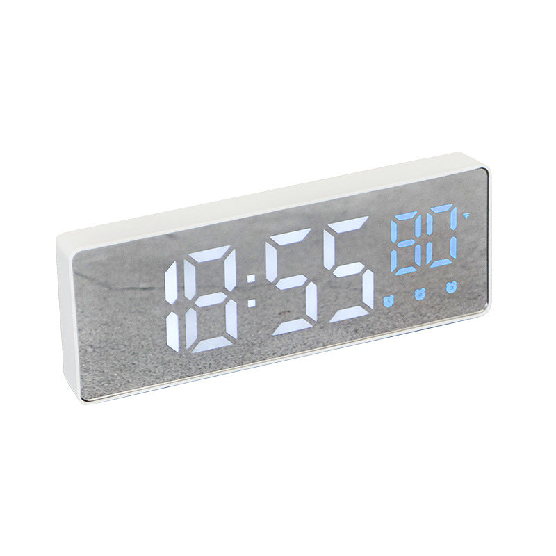 Korean Style Simple Living Room Wall Clock With Temperature Clock Bedside