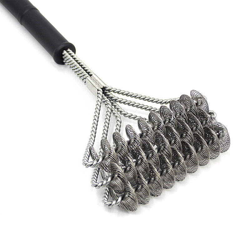 Barbecue Grill BBQ Brush Clean Tool Stainless Steel Wire Bristles Non-stick