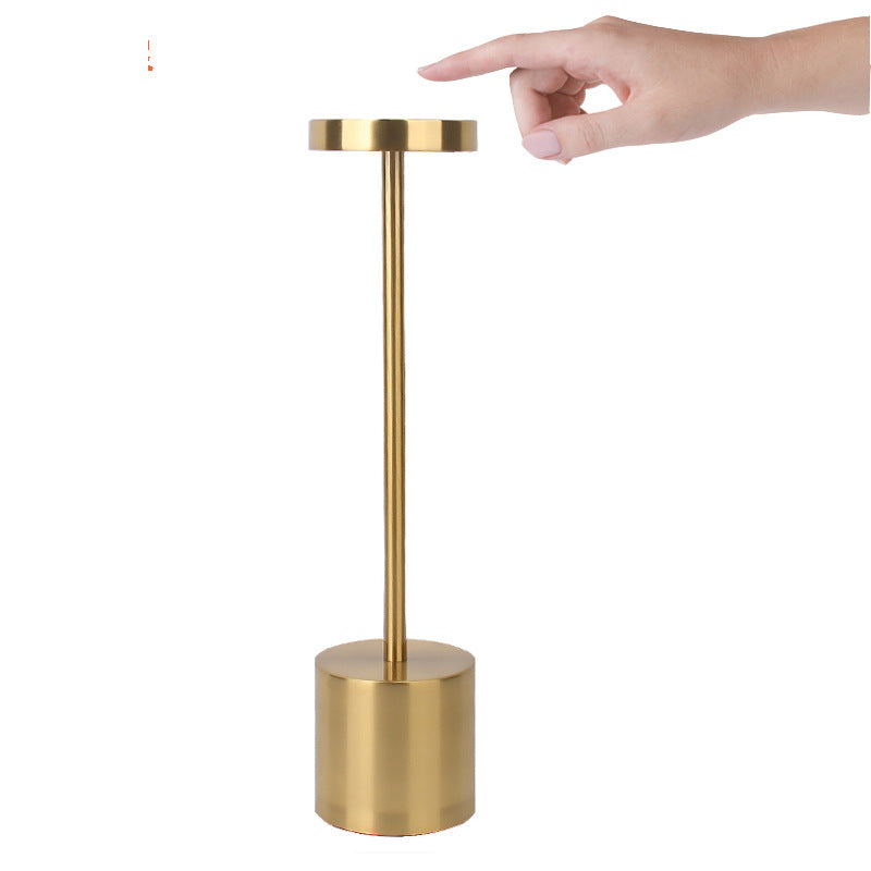 LED Aluminum Rechargeable Desk Lamp Touch Dimming Metal Table Lamps