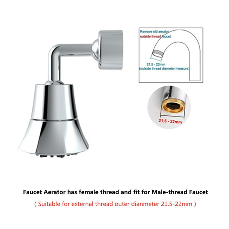 Degree Universal Splash Filter Faucet Spray Head