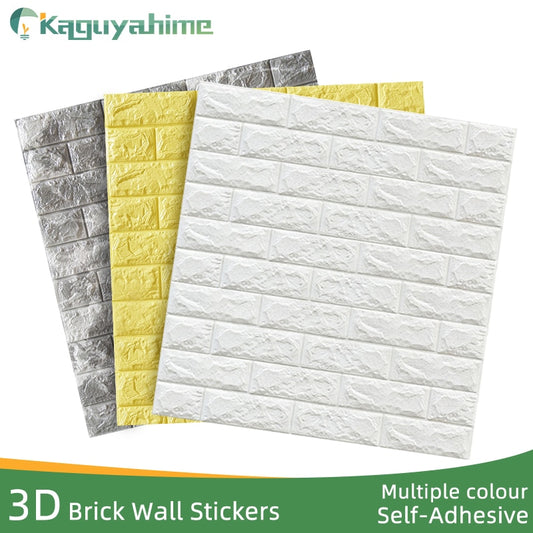 3D Brick Wall Stickers DIY Decor Self-Adhesive Waterproof