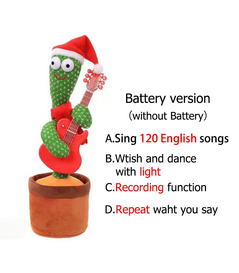 Lovely Talking Toy Dancing Cactus Doll Speak Talk Sound